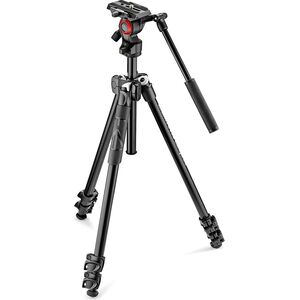 Statyw Manfrotto 290 light Kit with Fluid Video Head (MK290LTA3-V)