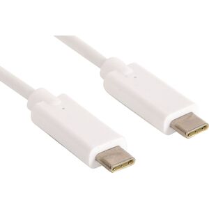 Kabel USB Sandberg USB-C - USB-C 2 m Biały (136-17)