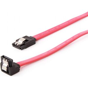 Gembird SATA - SATA, 0.3m, Czerwony (CC-SATAM-DATA90-0.3M)