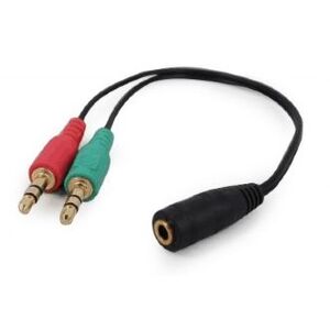 Kabel Gembird Jack 3.5mm - Jack 3.5mm x2 0.2m czarny (CCA-418)