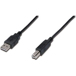 Kabel USB Digitus USB-A - USB-B 3 m Czarny (AK-300102-030-S)