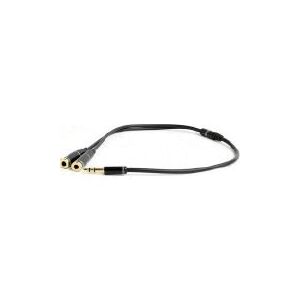 Kabel Gembird Jack 3.5mm - Jack 3.5mm x2 0.2m czarny (CCA-417M)
