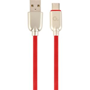 Kabel USB Gembird USB-A - USB-C 1 m Czerwony (CC-USB2R-AMCM-2M-R)