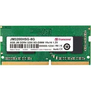 Pamięć do laptopa Transcend JetRam, SODIMM, DDR4, 8 GB, 3200 MHz, CL22 (JM3200HSG-8G)