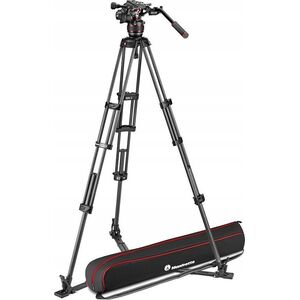 Statyw Manfrotto Zestaw Twin Carbon z głowicą 608- dolna rozp