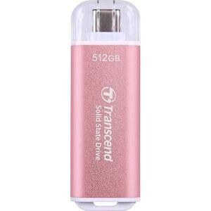 Pendrive Transcend SSD USB-C 512GB EXT. PINK/TS512GESD300P TRANSCEND