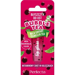 Alkotest PERFECTA_Bubble Tea błyszczyk do ust Wild Cherry + Camellia Tea 10g