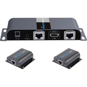 System przekazu sygnału AV Techly Techly HDMI 1x2 Extender/Splitter Set mit IR über RJ45 500m