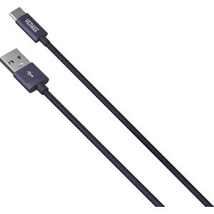 Kabel USB Yenkee USB-A - USB-C 1 m Czarny (YCU 301BE)