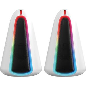 Głośniki komputerowe Marvo Marvo głośniki MONKA SG-500, 2.0, 6W, białe, regulacja głośności, podświetlenie RGB