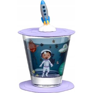 Leonardo Ποτήρι με καπάκι και πιατάκι 215ml cosmos BAMBINI AVVENTURA - Leonardo 13294576 4002541236746