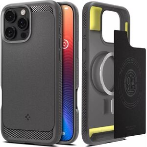 Spigen SPIGEN RUGGED ARMOR MAG MAGSAFE IPHONE 16 PRO MAX GREY