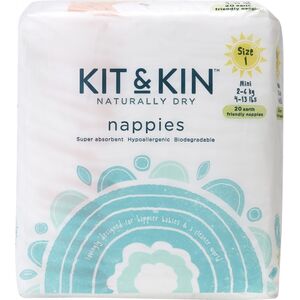 Pieluszki Kit and Kin biodegradowalne 1, 2-6 kg, 20 szt.