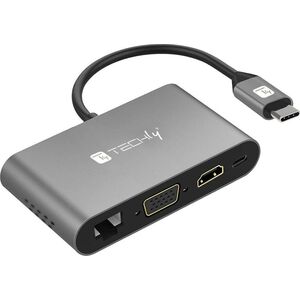 Stacja/replikator Techly Multiport Docking Station USB-C (IADAP USB31-DOCK3)