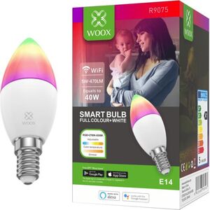 Woox SMART LED WI-FI ŻARÓWKA KOLOROWA RGBW 5W E14 470LM