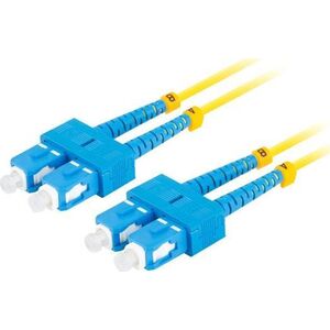 Lanberg PATCHCORD ŚWIATŁOWODOWY SM SC/UPC-SC/UPC DUPLEX 3.0MM LSZH G657A1 2M ŻÓŁTY LANBERG