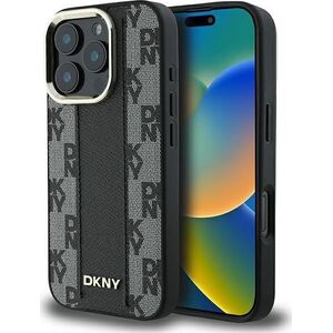 DKNY DKNY DKHMP16LPCPVSLK iPhone 16 Pro 6.3" czarny/black hardcase Checkered Pattern Magsafe