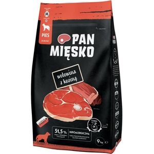 Pan Mięsko Karma sucha dla psa Wołowina z koziną (dorosły) chrupki M 9kg