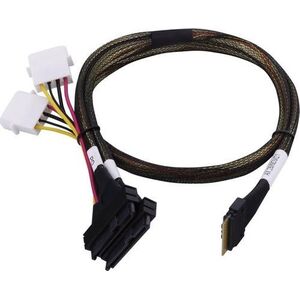 Microchip Adaptec Kabel SFF8654 -> SFF8639 2xU.3 intern 0.8m SlimSAS - 2SFF-8639 ×4 U.3 tri-mode SAS/SATA/NVMe