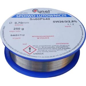 Mojeledy Cyna 1,00mm 100g SW26/3/2.5% spoiwo lutownicze (Sn60Pb40)