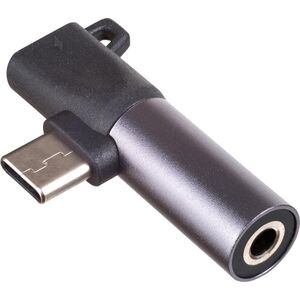 Adapter USB Akyga AK-AD-62 USB-C - Jack 3.5mm + USB-C Czarny  (AK-AD-62)
