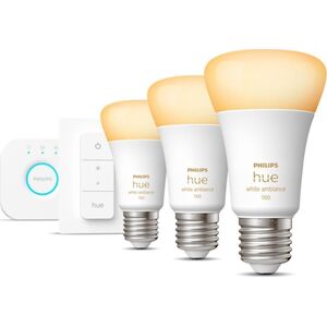 Philips Hue Zestaw startowy mostek + 3 x żarówka E27 8.5W WA BT + przełącznik