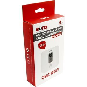 Eura Czujnik czadu i gazu ziemnego 2w1 CGD-50A2