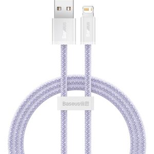 Kabel USB Baseus USB-A - Lightning 1 m Fioletowy (CALD040005)
