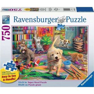 Ravensburger Puzzle 2D dla seniorów Mali artyści 750 elementów