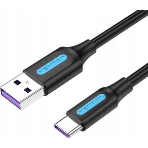 Kabel USB Vention USB-A - USB-C 3 m Czarny (6922794749535)