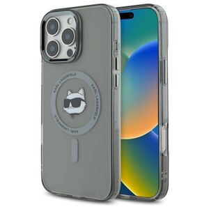 Karl Lagerfeld case for iPhone 16 Pro Max 6,9&quot; KLHMP16XHLSCHK black Hard IML Metal Choupette Head MagSafe 3666339318239