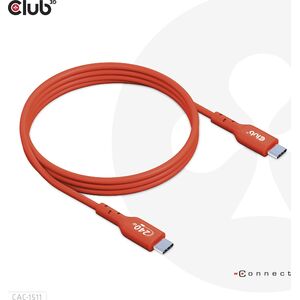 Kabel USB Club 3D USB-C - USB-C 4 m Czerwony (CAC-1515)