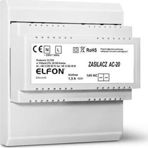 Zasilacz Elfon ZASILACZ AC-20 1,5A ELFON OPTIMA