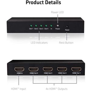 Club 3D Splitter HDMI 4x, 4K60Hz, UHD (CSV-1380)