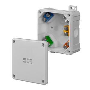 Elektro-Plast Puszka natynkowa 2K 98 x 98 x 46mm 5 x 2,5mm2 IP55/IP65 szara (0290-41)