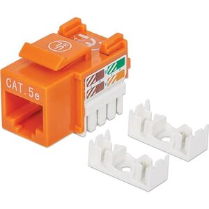 Intellinet Network Solutions Moduł keystone Cat.5e, UTP, RJ45, zaciskany, pomarańczowy (210577)