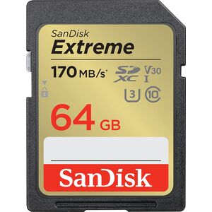 Karta SanDisk Extreme SDXC 64 GB Class 10 UHS-I/U3 V30 (SDSDXV2-064G-GNCIN)