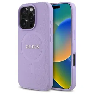 Guess case for iPhone 16 Pro Max 6,9&quot; GUHMP16XPSAHMCU Saffiano purple MagSafe 3666339346294