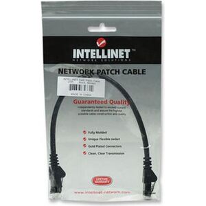 Intellinet Network Solutions Intellinet patch cord RJ45 kat.6 UTP 0,5m Czarny 100% miedź (342032)