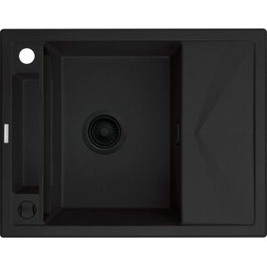Zlewozmywak Deante MAGNETIC - granitowy magnetyczny 1-komorowy z ociekaczem Czarny (ZRM N11A)