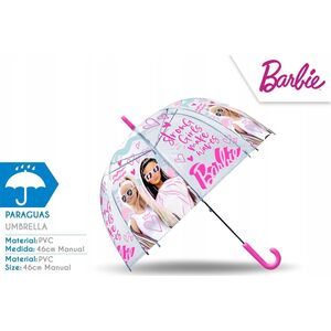 Kids Euroswan Parasolka przezroczysta automatyczna 48cm Barbie BB00011 Kids Euroswan