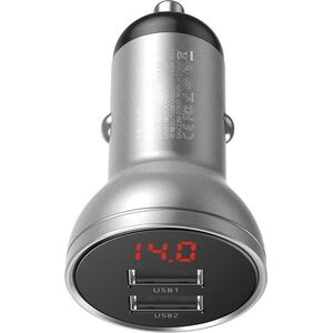 Ładowarka Baseus Digital Display 2x USB-A 4.8 A  (CCBX-0S)
