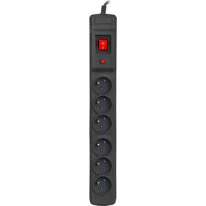 Listwa zasilająca Armac Multi M6 przeciwprzepięciowa 6 gniazd 2.5 m czarna (M6/25/CZ)