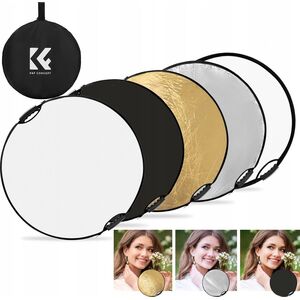 Kf Blenda Fotograficzna z Uchwytem 5w1 Okrągła 60cm DYFUZOR Plener Studio K&F / KF18.0004