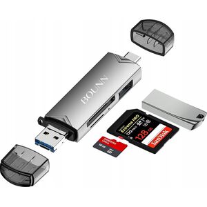 Czytnik Bounn Bounn czytnik kart USB2.0 + Micro USB2.0 + TypeC3.0 + USB3.0 TypeB