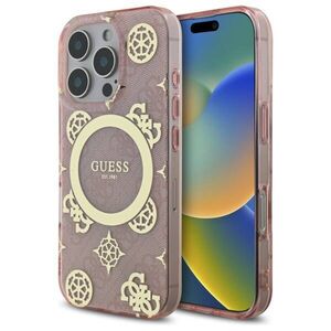 Original Case IPHONE 16 PRO Guess Hardcase IML Peony On 4G Background MagSafe (GUHMP16LH4PYEEP) pink 3666339300371