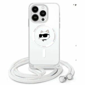 Original Case IPHONE 16 PRO Karl Lagerfeld Hardcase IML Choupette Head & Cord MagSafe (KLHMP16LHCCHNT) transparent 3666339320584