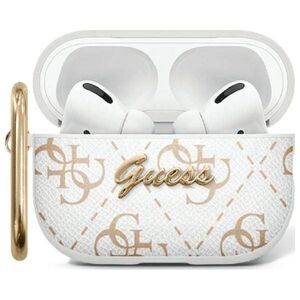 Case APPLE AIRPODS 1 / 2 Guess Cover Hook (GUA2PG4GPH) white 3666339310622