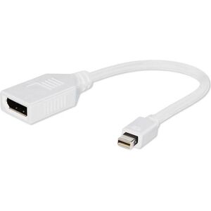 Adapter AV Gembird DisplayPort Mini - DisplayPort biały (A-MDPM-DPF-001-W)