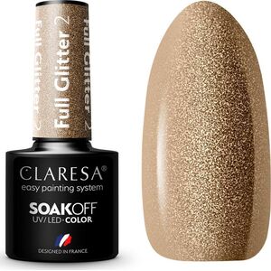 Claresa CLARESA Lakier hybrydowy FULL GLITTER 2 -5g
